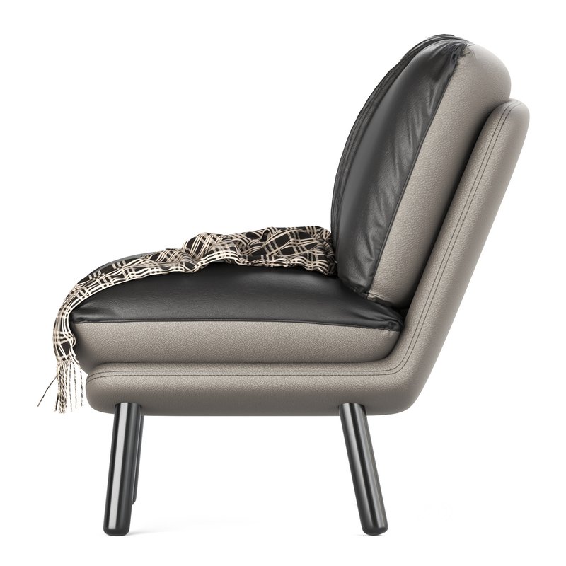 Zuiver Lazy Accent Chair in Vintage Brown Image 4