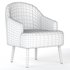 Mid century Houndstooth Accent Chair - Thumbnail 3