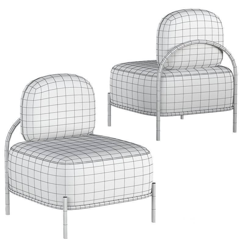 Pink Linen Upholstered Armless Accent Chair Black Leg Image 5