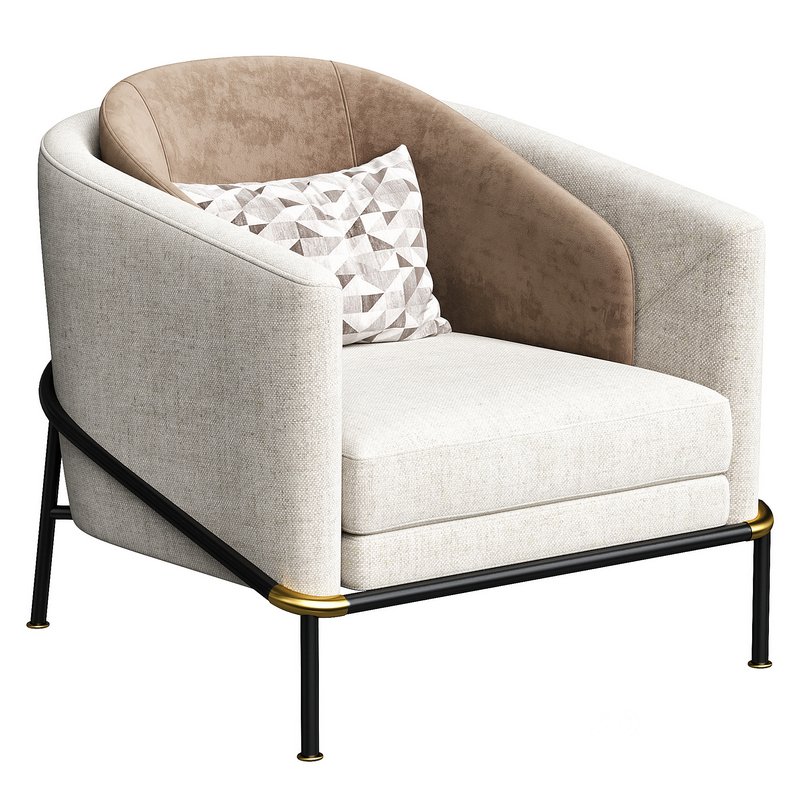 FIL NOIR Armchair By Minotti Image 1