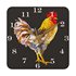 Rooster Nordic Silent Square Wall Clock - Thumbnail 1