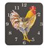 Rooster Nordic Silent Square Wall Clock - Thumbnail 2