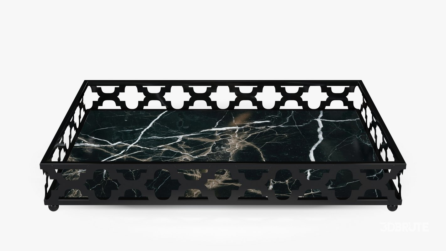 Black Marble Tray Image 2