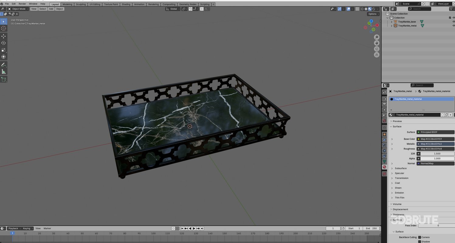 Black Marble Tray Image 14
