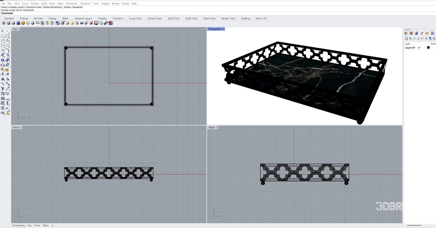Black Marble Tray Image 18