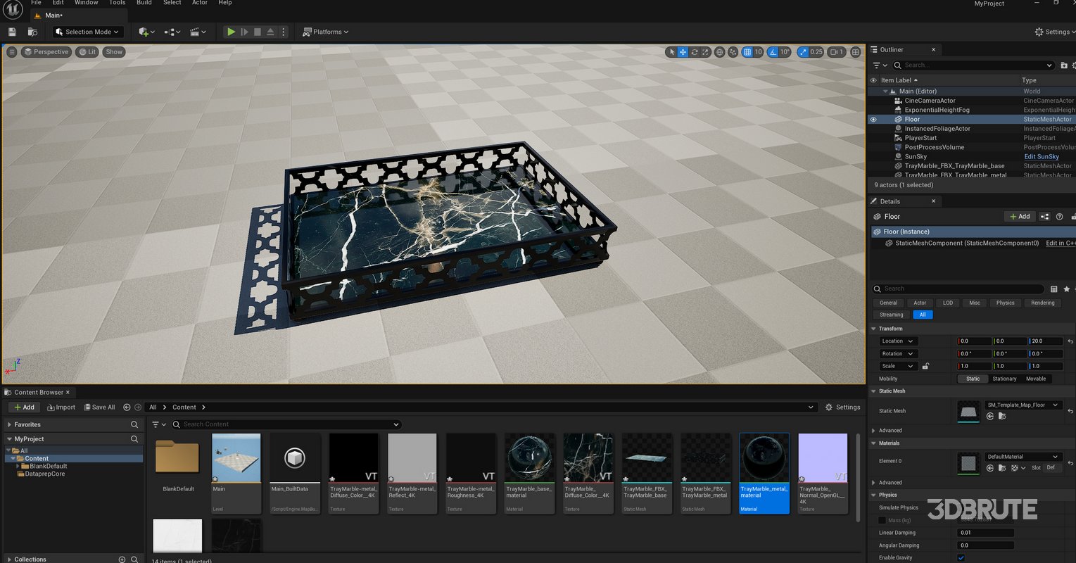 Black Marble Tray Image 19