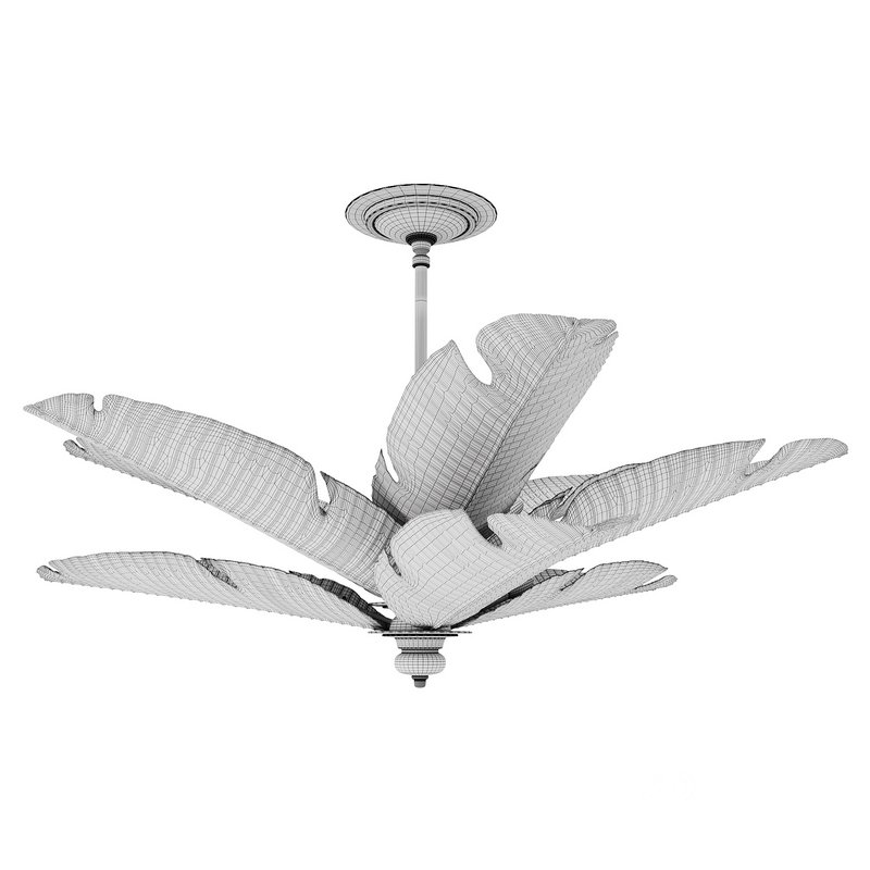 Tropical Gold Semi-Flush Mount Image 2