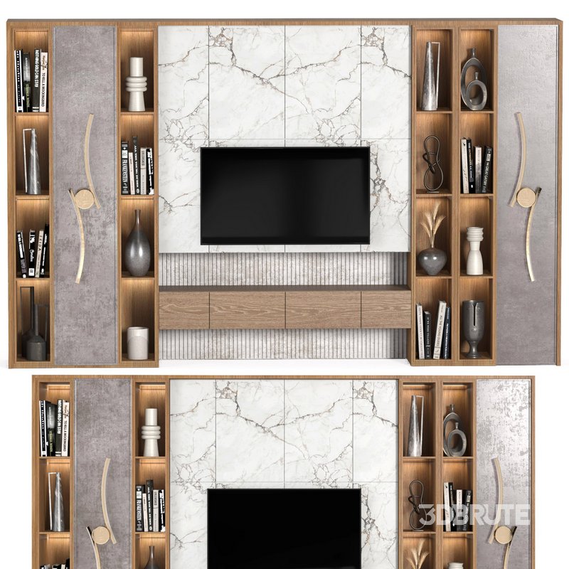 TV wall set01 Image 3