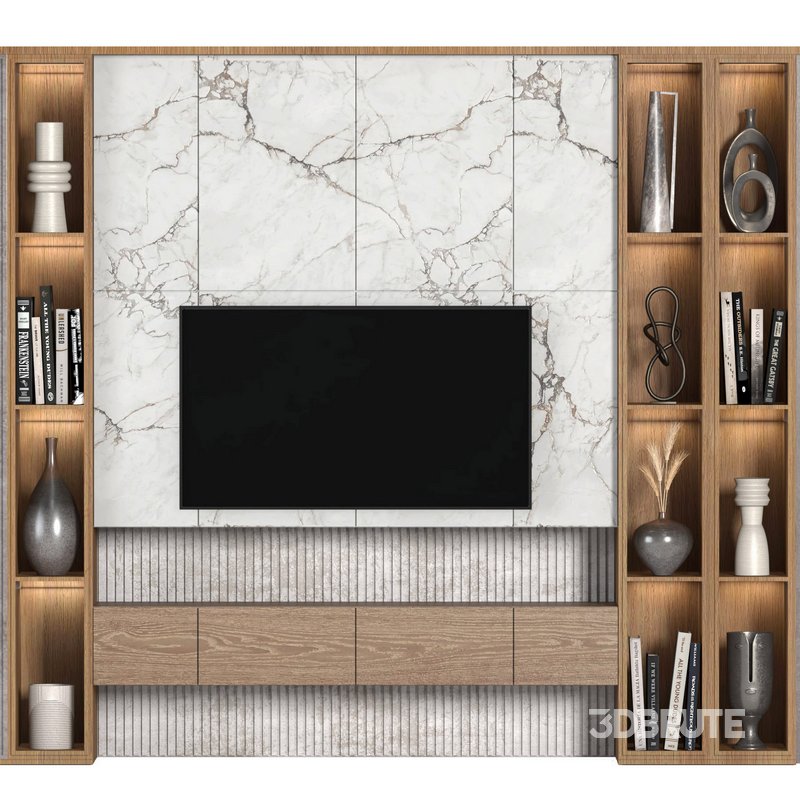 TV wall set01 Image 1