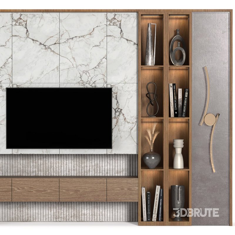 TV wall set01 Image 4