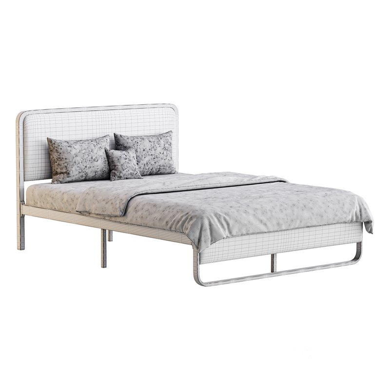 Allewie Queen Size Metal Platform Bed Image 14
