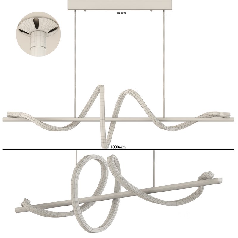 Woma Spiral strip Pendant Light Image 4