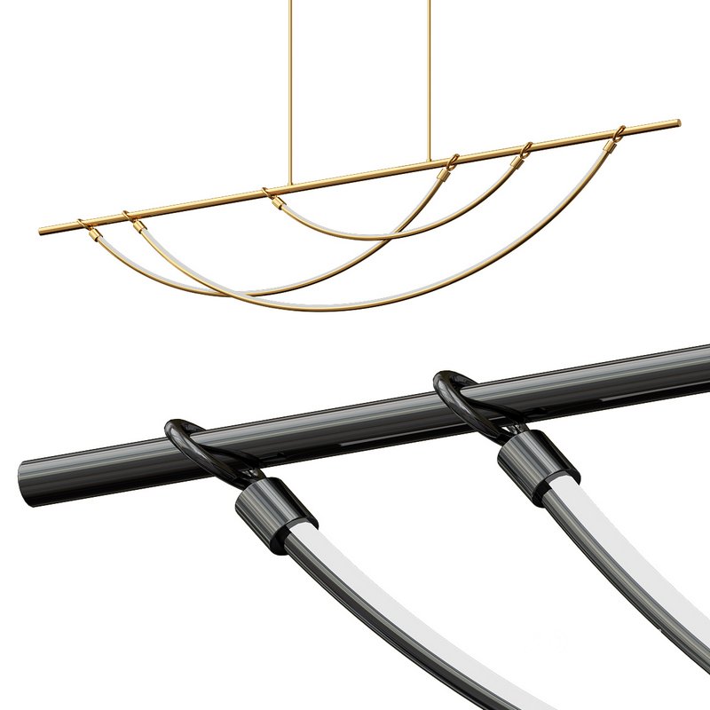 Aryas LED Linear Pendant Light Image 1