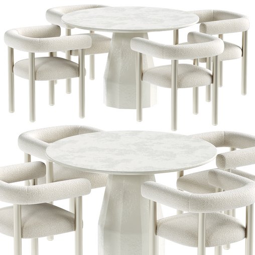 Sunbath Dining Chair & Outdoor Dining Table