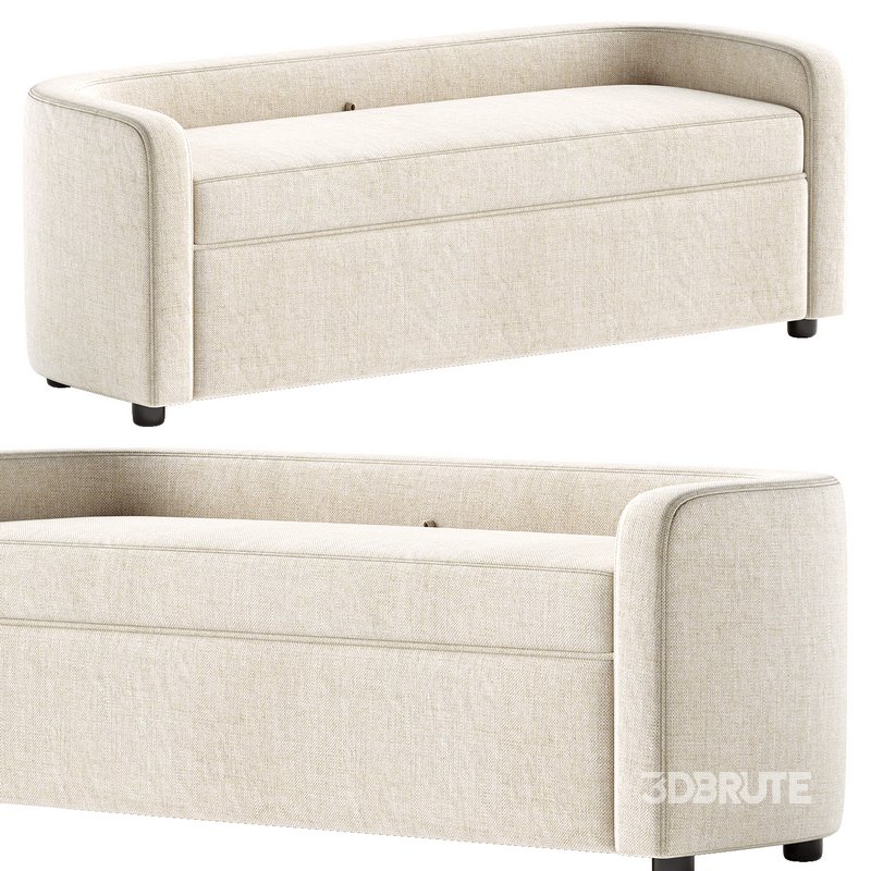 Wendy KD Fabric Storage Bench Image 1