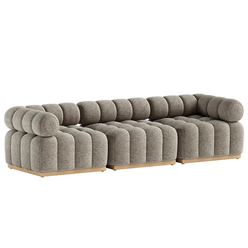 Roma Outdoor 3 Piece Sectional Sofa Image 2