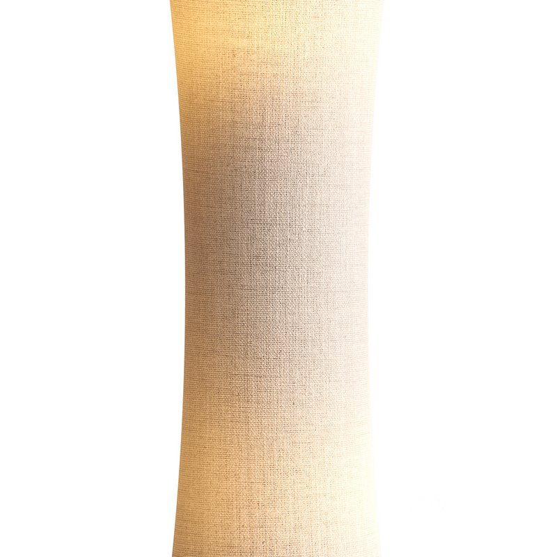 Fabric floor lamp Liana with a concave shape Image 4