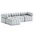 Roma Outdoor 3 Piece Sectional With Ottoman - Thumbnail 4