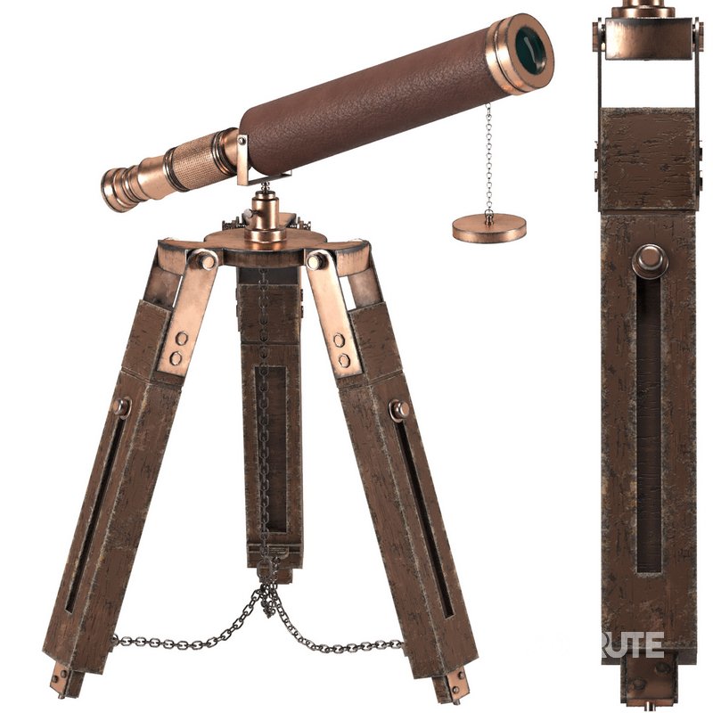 Antique telescope 03 Image 4