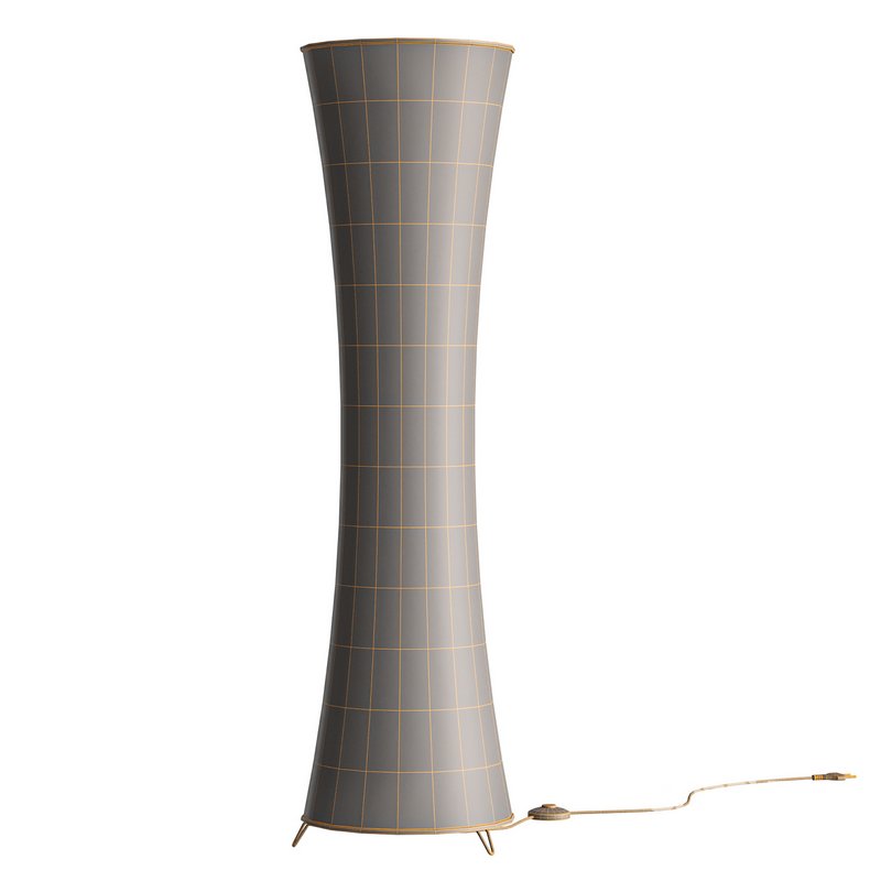 Fabric floor lamp Liana with a concave shape Image 7