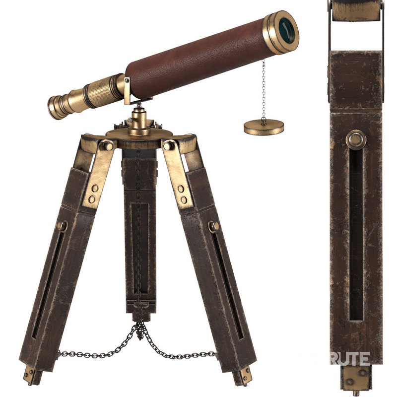 Antique telescope 03 Image 5