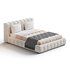 Addie White Boucle Minimalist Modern Bed - Thumbnail 9