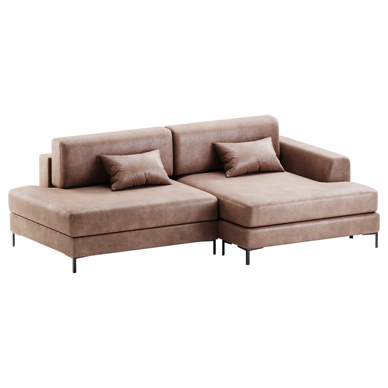 Corner sofa Edwin Velvet Terra Image 9