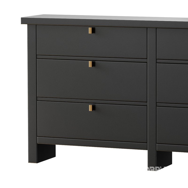 Modern Farmhouse 6-Drawer Dresser Image 11