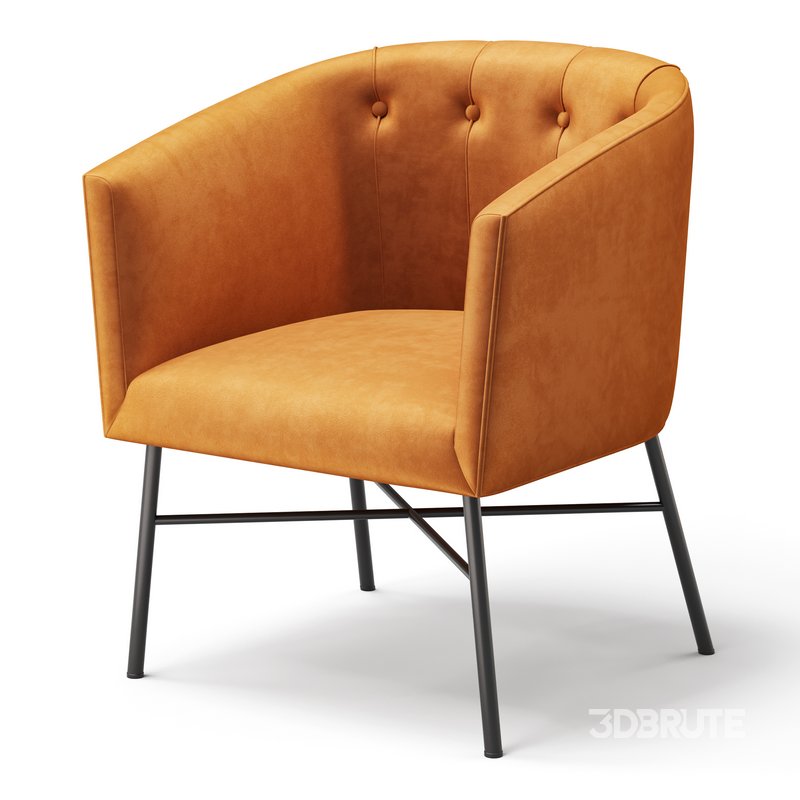 Aurelie Tub Chair in Emerald Green Velvet Image 10