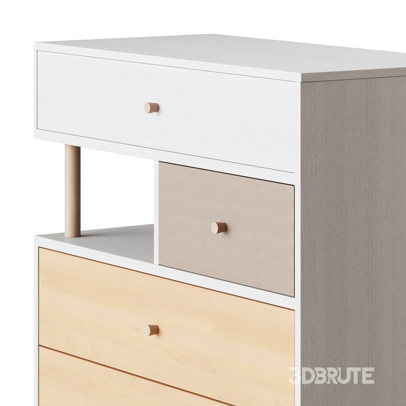 Deakins Chest of Drawers 1 Gene Latte Plywood Image 10