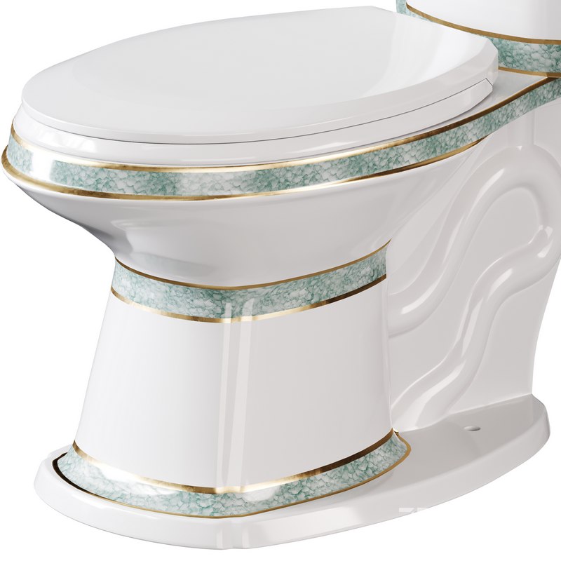 Corner Elongated Two Piece Dual Flush Bathroom Toilet Image 13