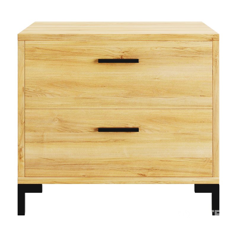 Bedside table Cleveland Wood Image 11