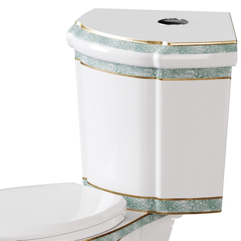 Corner Elongated Two Piece Dual Flush Bathroom Toilet Image 11