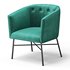 Aurelie Tub Chair in Emerald Green Velvet - Thumbnail 12