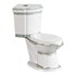 Corner Elongated Two Piece Dual Flush Bathroom Toilet - Thumbnail 1