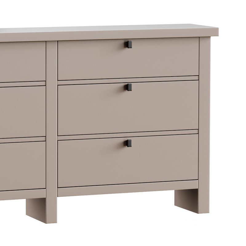 Modern Farmhouse 6-Drawer Dresser Image 12