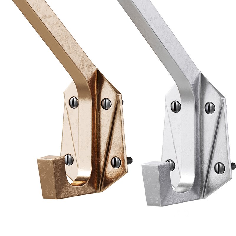 Renovator Supply Heavy Duty Coat Hooks Double Hook Coat Hanger Image 11