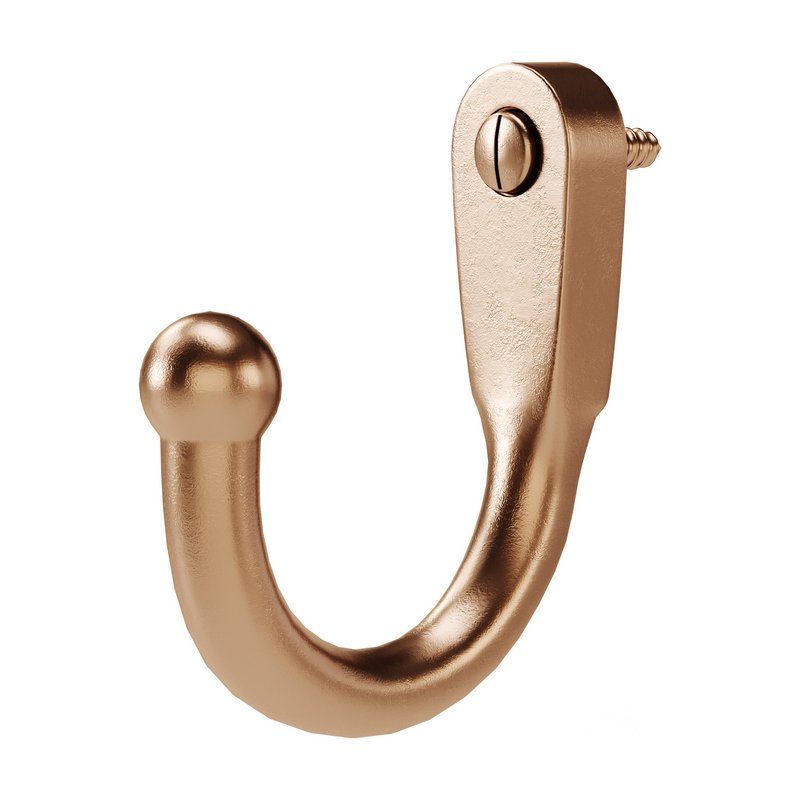 Black Wall Mount Coat Hook Image 12