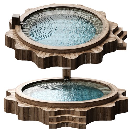 star wooden pool