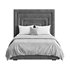 Maklaine Contemporary Navy Velvet Full Bed - Thumbnail 12