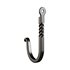 Black Wrought Iron Wall Mount Hooks - Thumbnail 12