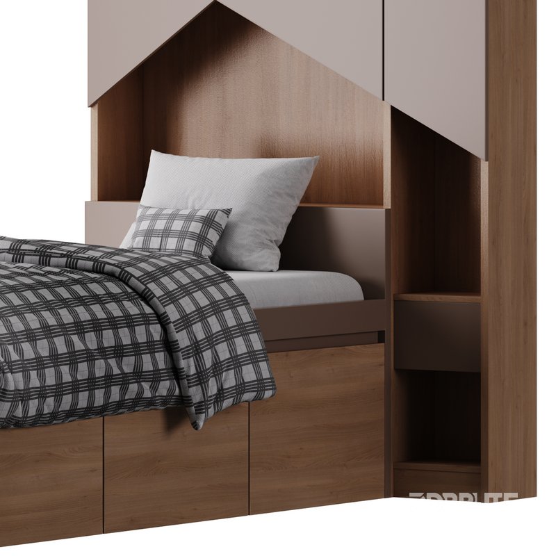 Penny Bed 2 90 White Plywood Image 12