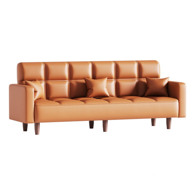 Modern 4-Seat Convertible Sofa Image 13