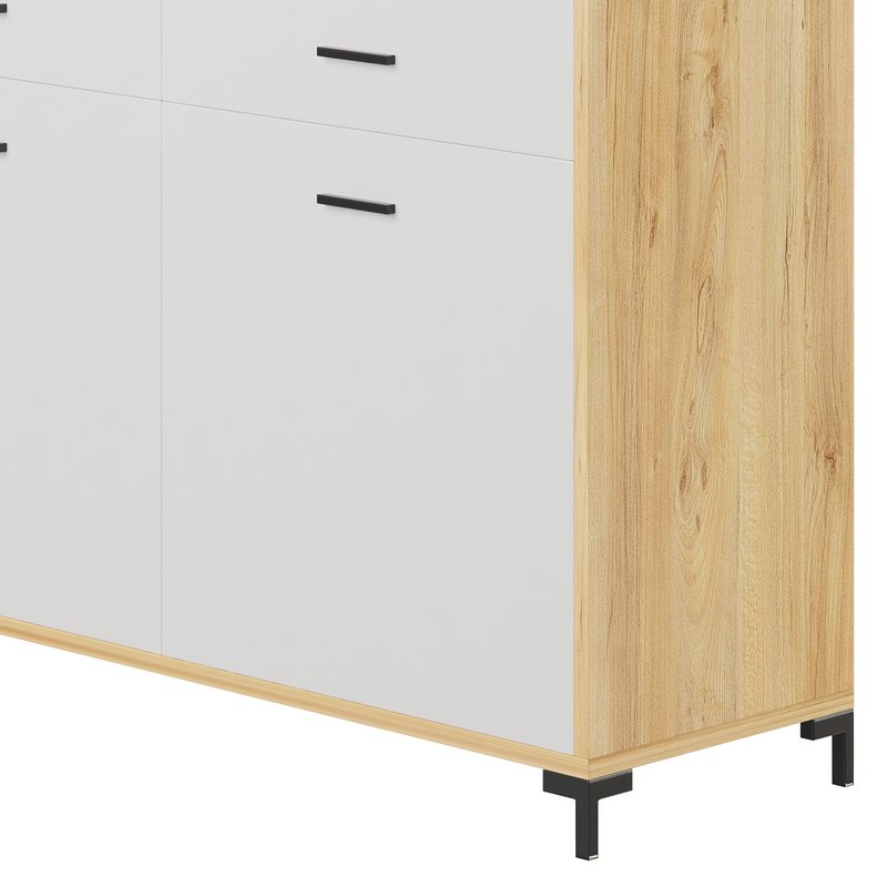 Cleveland-2 Wood White Cabinet Image 12