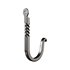 Black Wrought Iron Wall Mount Hooks - Thumbnail 13