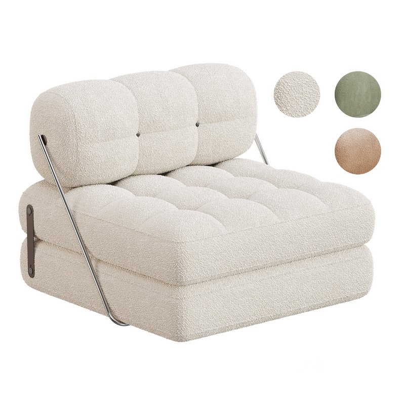 TALIA BOUCLE LOUNGE CHAIR Image 1