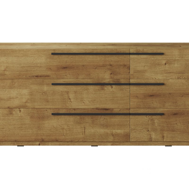 Kimball Chest of Drawers-3 White Wood Latte Image 15