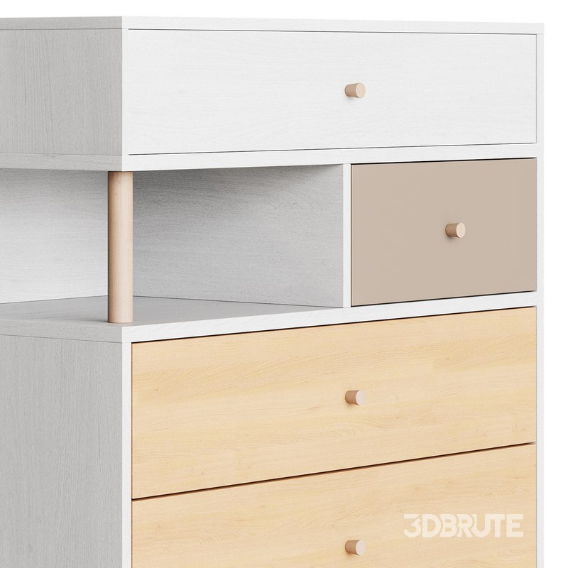 Deakins Chest of Drawers 1 Gene Latte Plywood Image 15