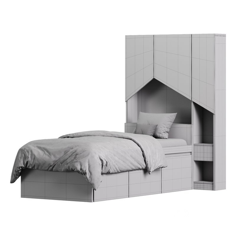 Penny Bed 2 90 White Plywood Image 15