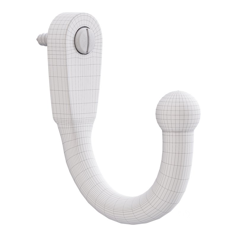 Black Wall Mount Coat Hook Image 14